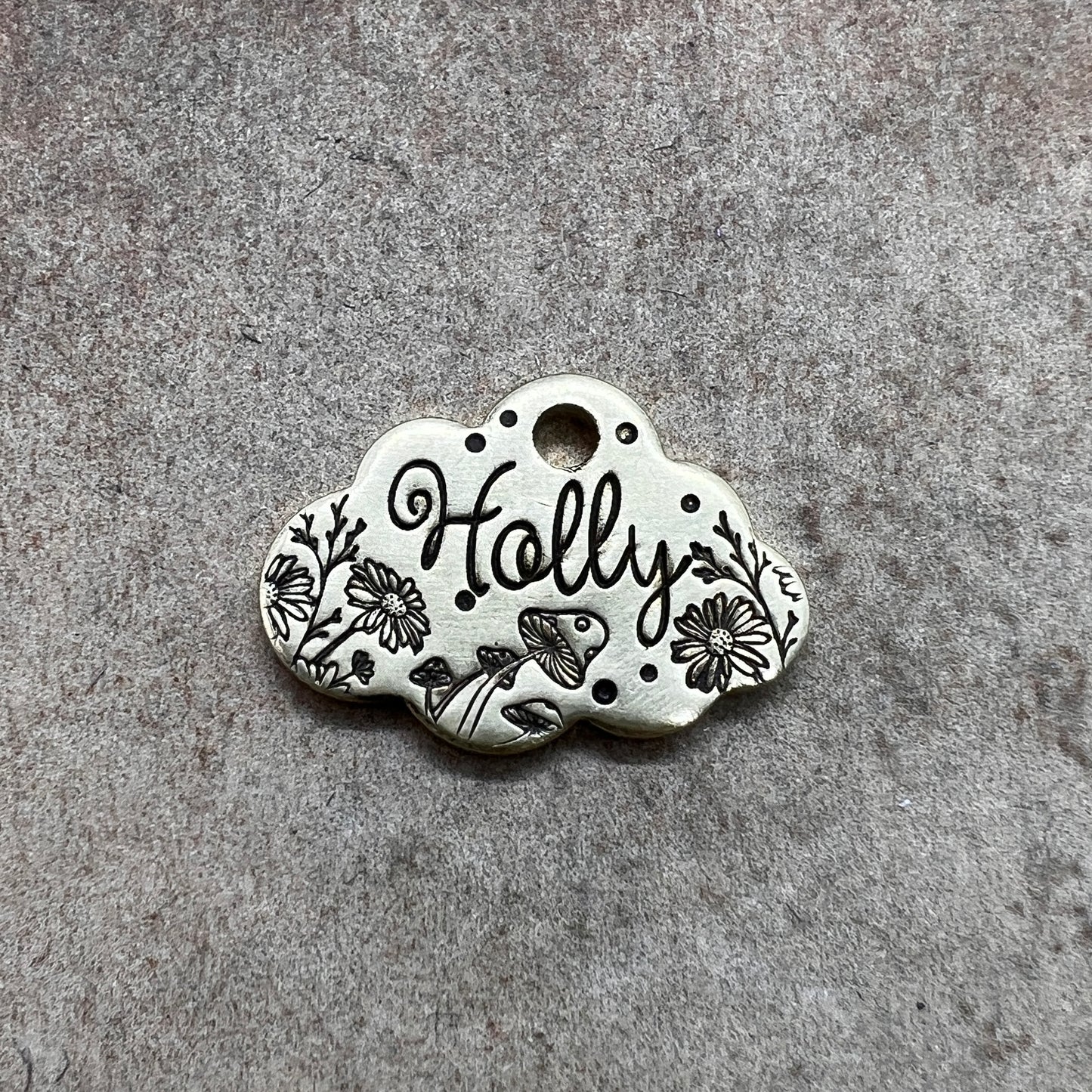 MOTIV Haustiermarke // Mini Wolke 20x17mm // HOLLY // verschiedene Farben