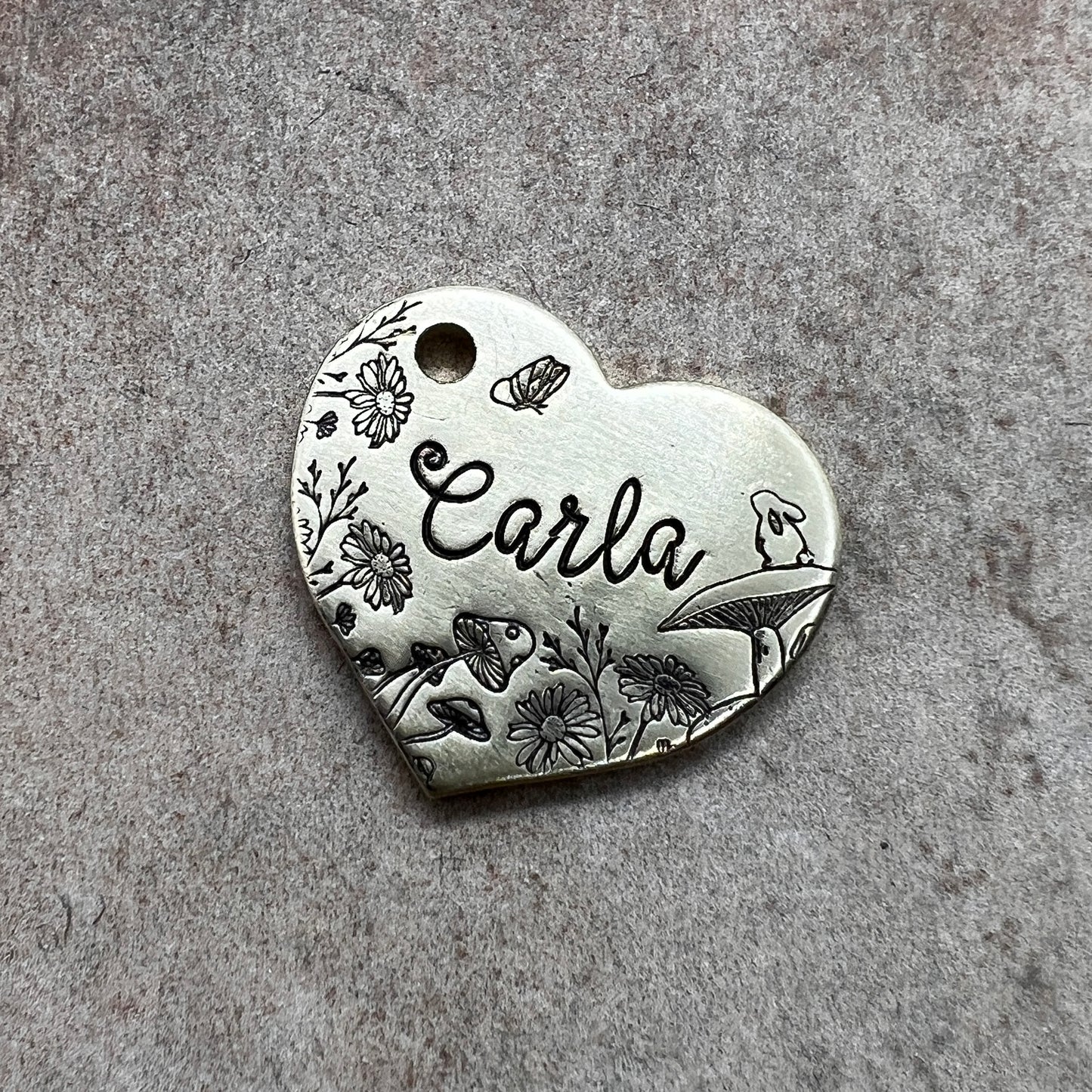 MOTIV Haustiermarke // Herz 28x22mm // CARLA // verschiedene Farben