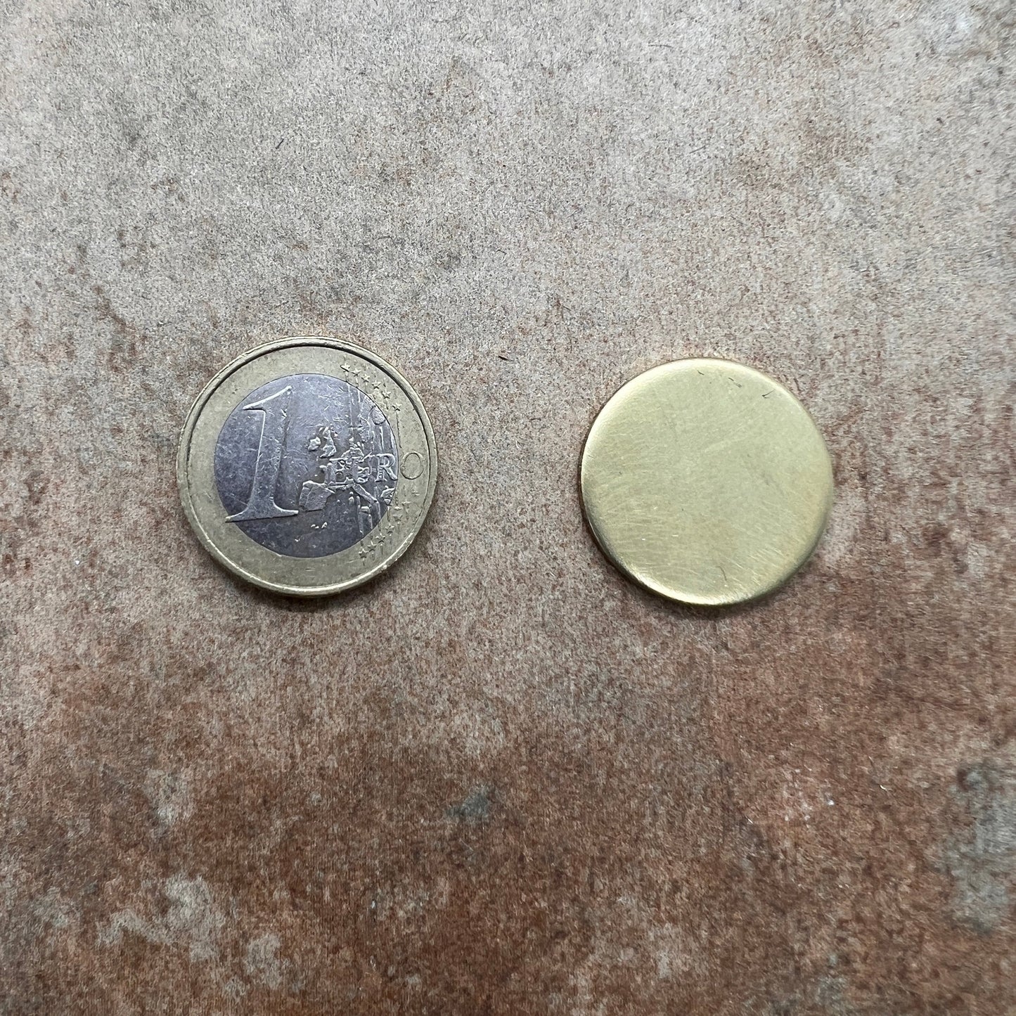 MINI SINGLE Haustiermarke // Herz // Messing / Neusilber 22mm