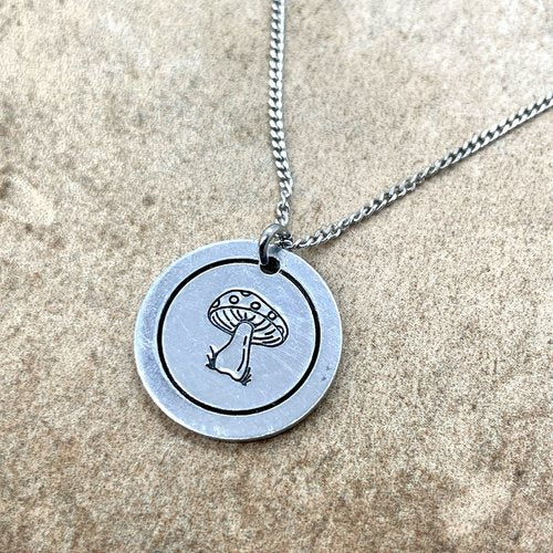 Halskette GRINDELWALD // handgestempelt // Sterling Silber 925 // 55cm