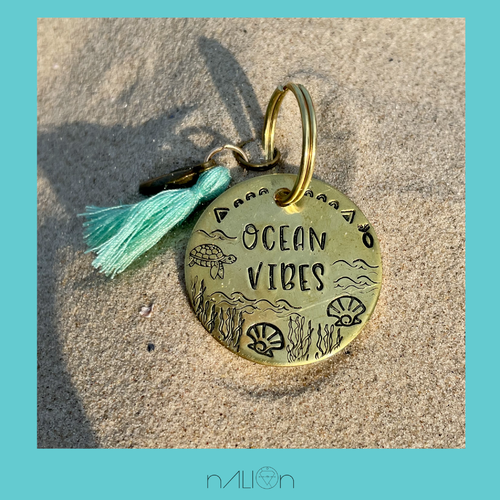 WOLKENWEIT X NALION // Ocean Vibes // Messing 32mm // auf Wunsch personalisiert
