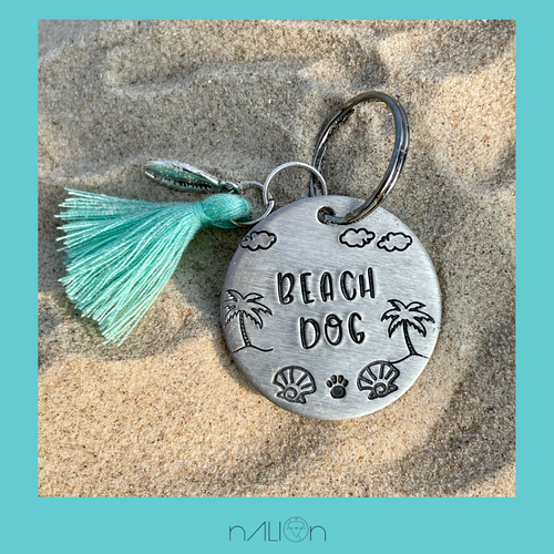 WOLKENWEIT X NALION // Beach Dog // Aluminium 30mm // auf Wunsch personalisiert