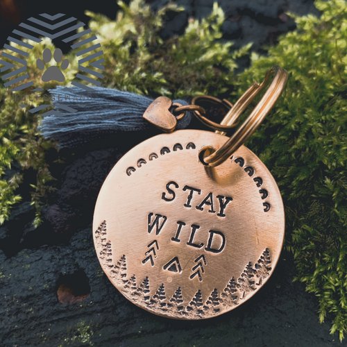 WOLFSGEWAND X NALION // Stay Wild // Messing 32mm // auf Wunsch personalisiert