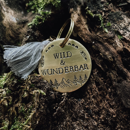 WOLFSGEWAND X NALION // Wild & Wunderbar // Messing 32mm // auf Wunsch personalisiert
