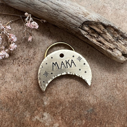 ELEMENTS design your own pet tag • Half moon 30mm